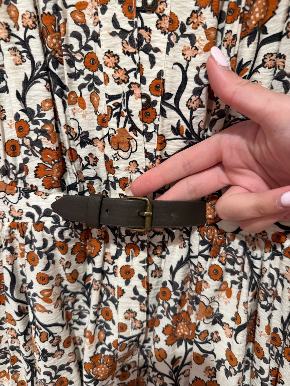 Maeve Short-Sleeve Belted Midi Shirt Dress - Picture 2 of 6
